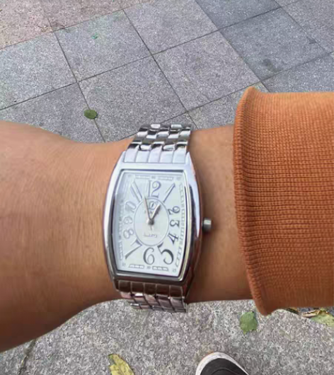 包邮男款正品三达石英手表，钢链条质量好全新...