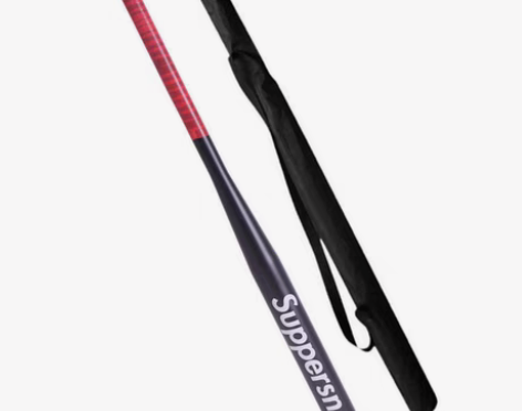 包邮合金钢棒球棒车载防身棒球棍磨砂哑光黑加...