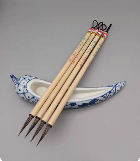 出口创汇时期遗留上海工艺精品紫毫瘦金体小楷...