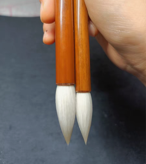 包邮精品毛笔纯羊豪细光峰，三只一套尺寸分别...