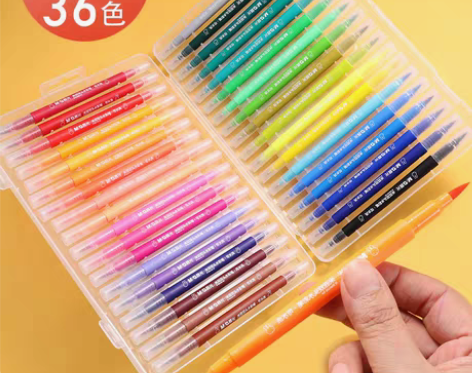 转卖晨光软头水彩笔可水洗无毒48色绘画套装...