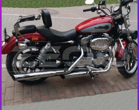 包邮哈雷883多功能折叠后靠背座垫路王滑翔...