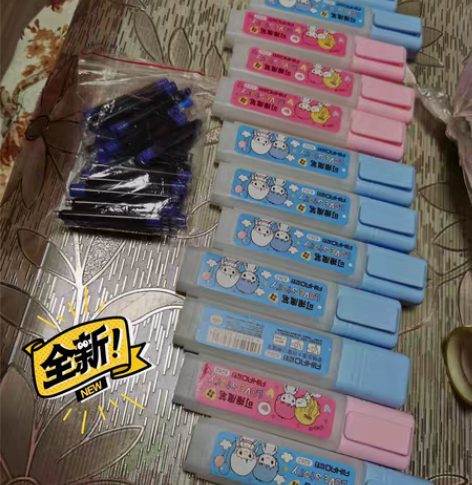 12支(送20颗蓝色可擦钢笔墨囊),全新未...