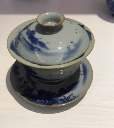 包邮正宗三才盖碗(柴窑)假一罚万,全新精品...