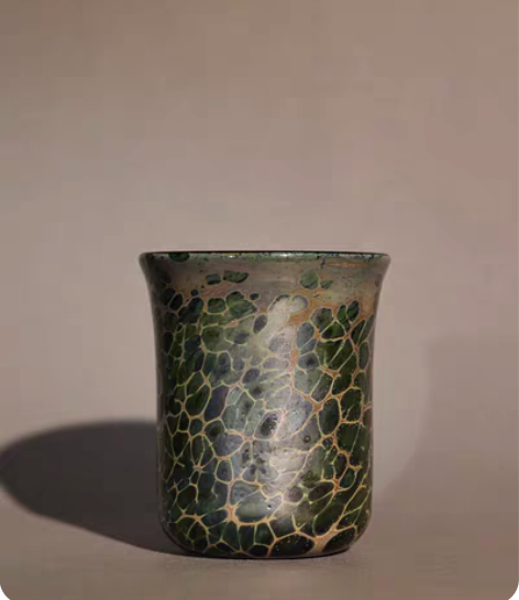 包邮日本，玻璃艺术家，江副行昭，曜变金璃瓷...