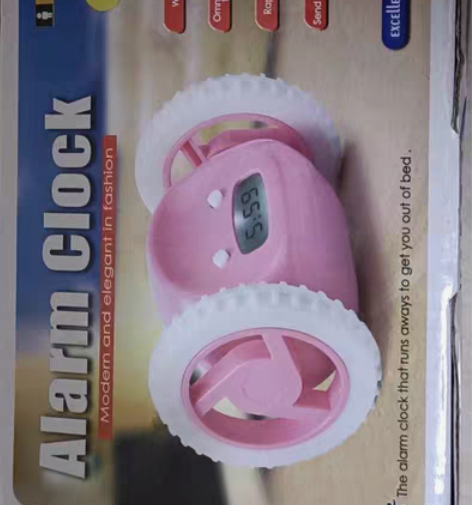 转卖创意个性会跑闹钟静音卧室床头夜光灯钟可...