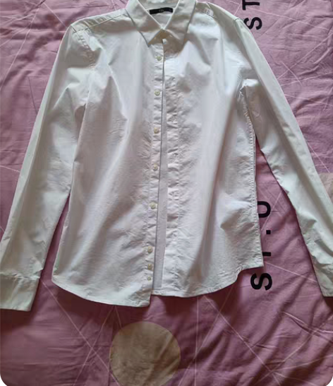 MUJI无印良品牛津纽扣领衬衫男款衬衣男士...