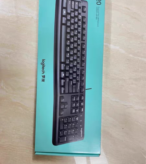 罗技k120键盘 朋友送的，黑色，闲置的，...