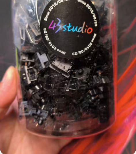 包邮黑曜石v2Pro轴,43客制化轴体,一...