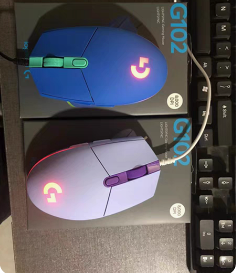 罗技g102二代游戏鼠标有线办公鼠标电脑鼠...