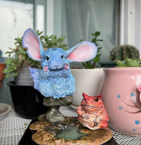 包邮龙猫与蛙 gk 白模涂装成品 现货一个...