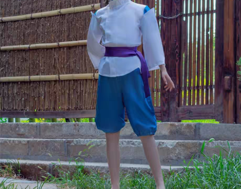 转卖白泽家 小白龙COS服装套装动漫千与千...