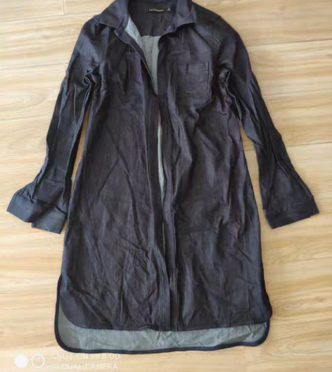 包邮拉夏贝尔品牌全新M码长款开衫外套 无吊...