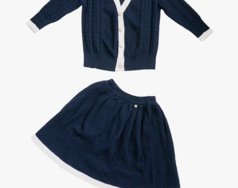 转卖小香风纯色减龄新款时尚气质针织衫套装裙...