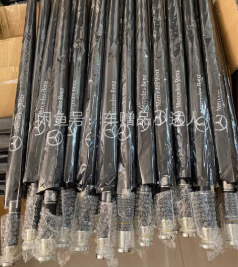 包邮【仅剩几箱】奔驰双人晴雨伞自动折叠伞黑...