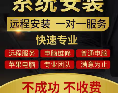 电脑系统重装，远程在线重装！ 感兴趣的话点...