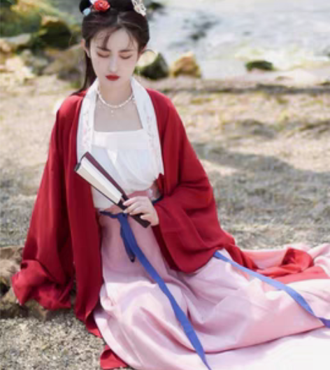 包邮出东月棠【红笺套装】原创宋制汉服三件套...