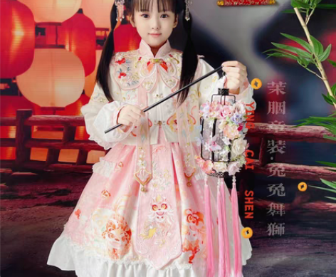茉胭家 兔兔舞狮汉服lolita 110码...