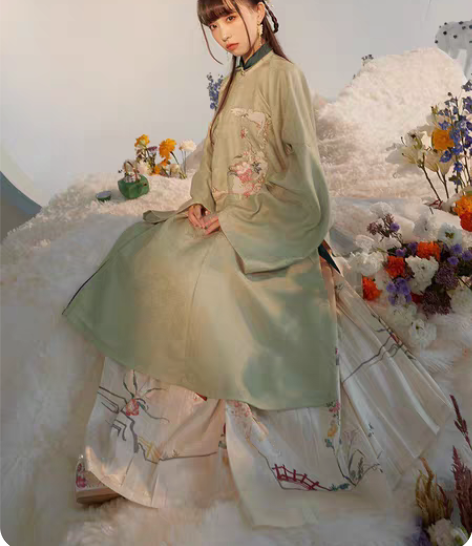 包邮【十三余 小豆蔻儿】[称猫] 绣花立领...