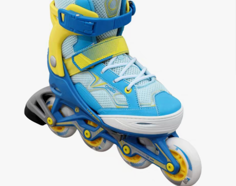 转卖全新，没有穿过，迪卡侬 儿童轮滑鞋 直...