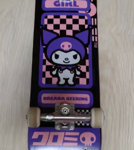 转卖Girl滑板专业板三丽鸥联名库洛米美乐...