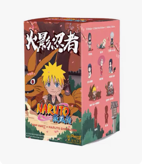 POPMART泡泡玛特火影忍者疾风传系列盲...