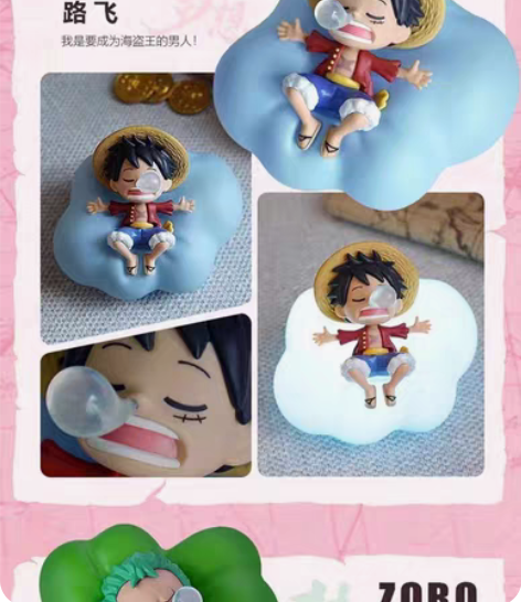 包邮[现货秒发]正版海贼王小夜灯盲盒灯具o...