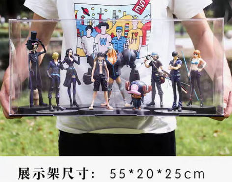 转卖海贼王手办 全套9人草帽团动漫周边路飞...