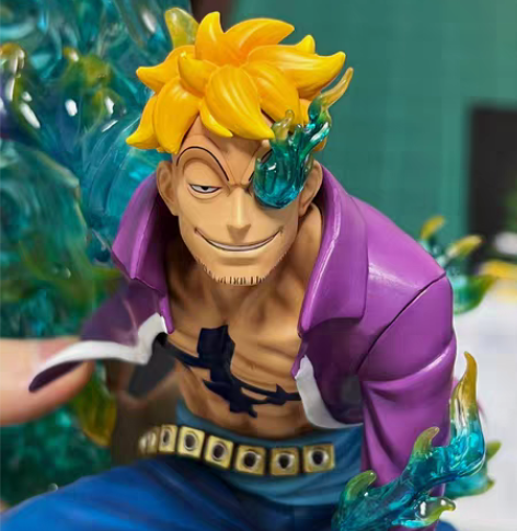 包邮现货秒发阳台哥蹲姿马尔科，海贼王马尔科...