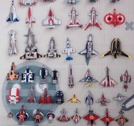 万代日版正版奥特曼软胶飞机爱罗号飞鹰一号威...