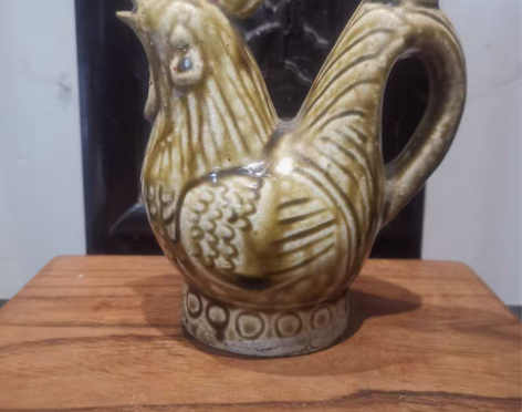 包邮明代公鸡水注 品如图，完整，仅注水口处...