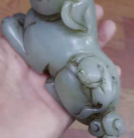 和田玉摆件旺财 感兴趣的话点“我想要”和我...