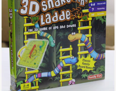 亲子互动 3D蛇与梯子 趣味棋类亲子游戏 ...