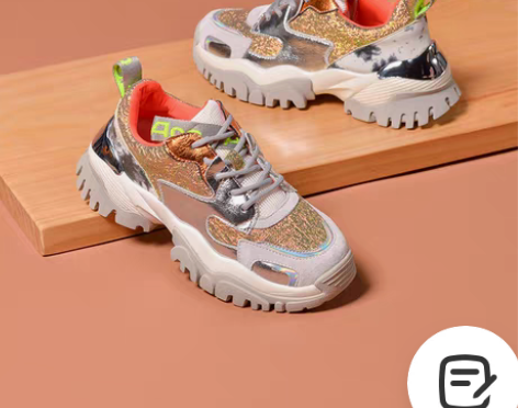 转卖REEMOOR老爹鞋女印花增高舒适秋春...