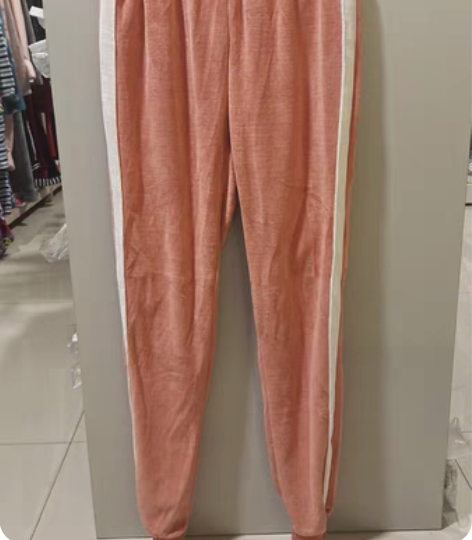 【出口尾单】金丝绒运动卫裤，轻薄柔软适合春...