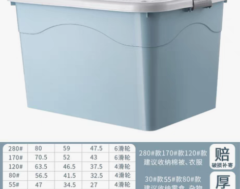 转卖三个箱子【55价】星优加厚整理箱特大号...