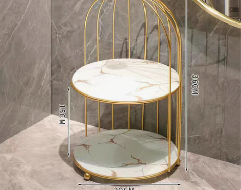 包邮桌面化妆收纳盒口红香水置物架桌上香水整...