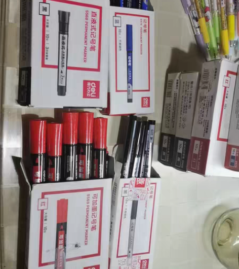 全新得力红色记号笔 型号图片里有 ...