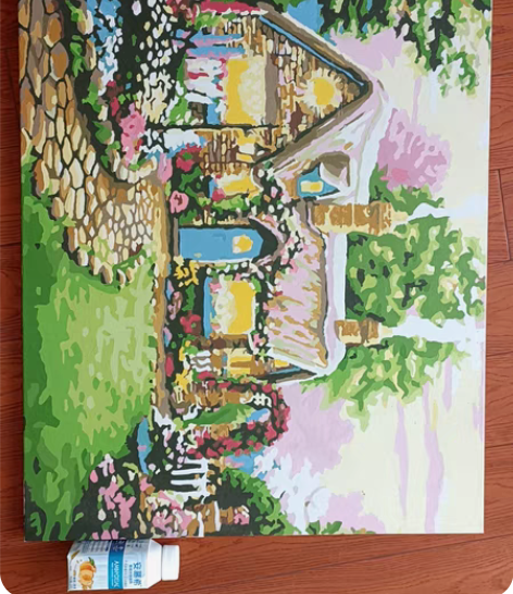 包邮数字油画成品，超级大，我也不知道多大，...