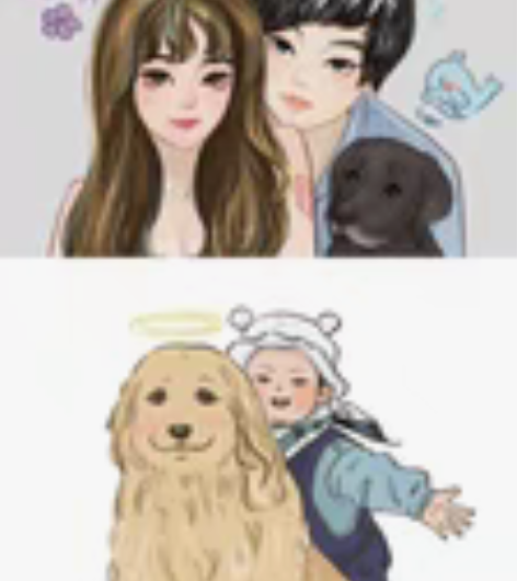 头像约稿 定制 手绘 美女 帅哥 情侣 闺...