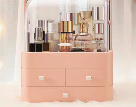 转卖网红化妆品收纳盒桌面防尘抖音同款梳妆台...