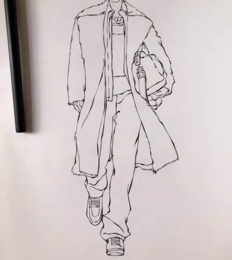 手绘服装效果图 可设计 临摹/照片 价格根...