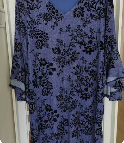 包邮美国小众服饰，鸡心领浮雕花A字中裙 ，...