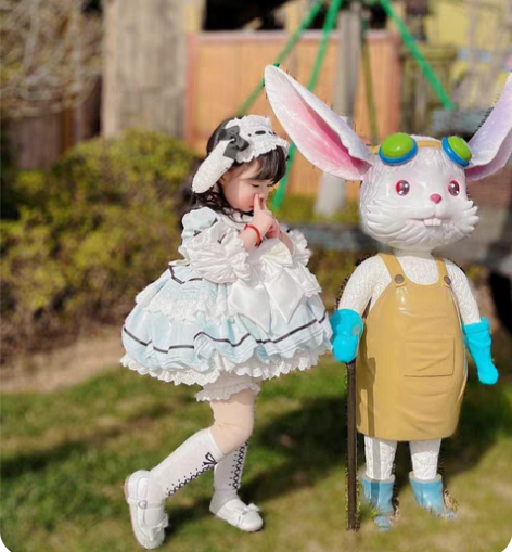 包邮可出， 大全套小鱼糖爱丽丝刺绣花苞裙～...