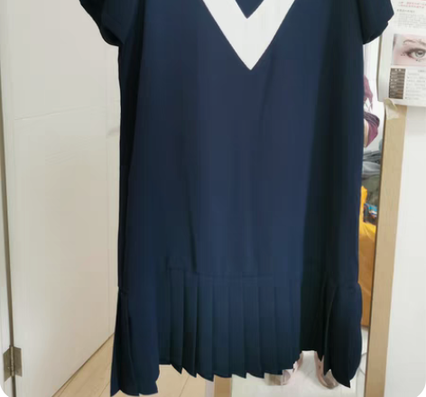 包邮韩国代购日系少女女装甜美拼接大V领复古...