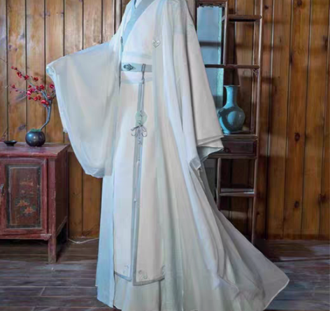 悠窝窝的魔道祖师联名cos服，蓝忘机款，衣...