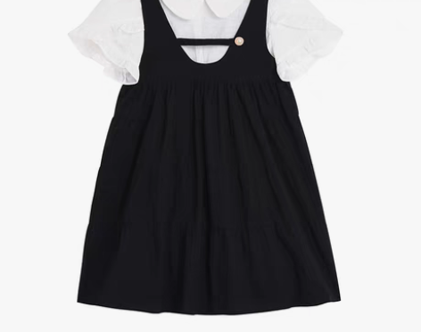 转卖【新品9折】学院风连衣裙娃娃领甜美可爱...