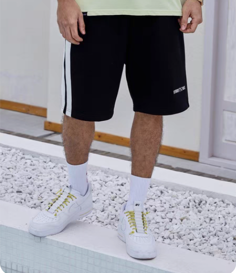 B.X大码休闲短裤男 下装运动裤子潮牌加肥...