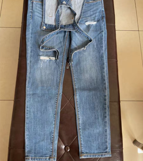 包邮GUESS背带牛仔裤 整理断舍离,本人...