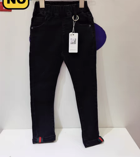 包邮实体店线下同步清货麦哈派品牌童装黑色牛...